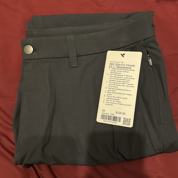 Lululemon Warpstreme ABC Slim-Fit Trouser 32”L - Picture 6 of 13